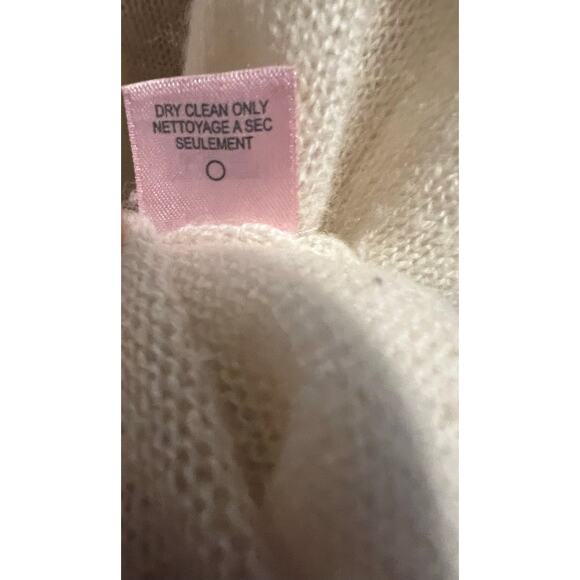 Calypso St. Barth Cashmere Tassel Pullover Ivory Long Sleeve Pocket Sweater L - Picture 8 of 10